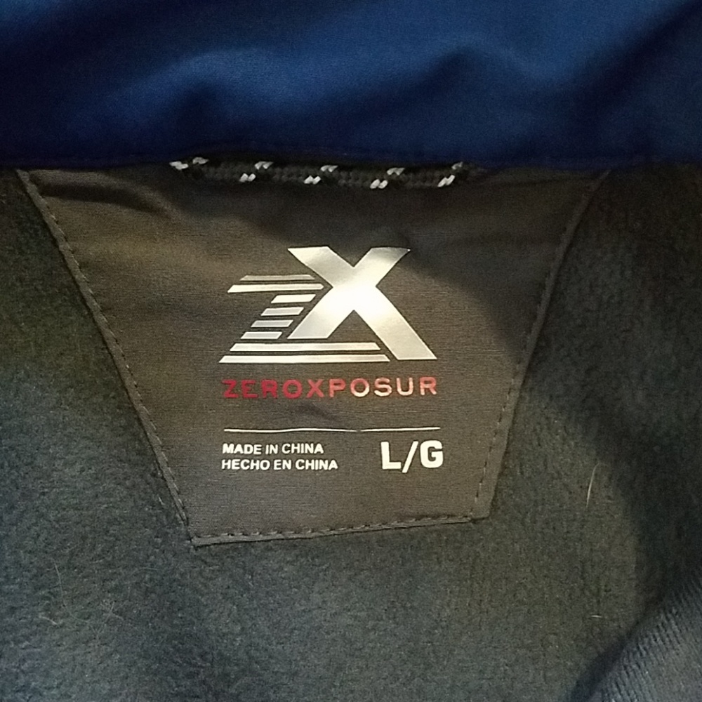 Blue mens coat - shell - Picture 2 of 4
